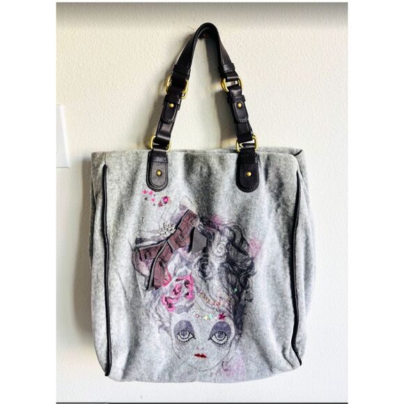 Juicy Couture Handbags - Vintage Juicy Couture Grey Velour Daydreamer Bag